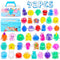 Nuseya 42 PCS Squishy Fidget Toys for Kids Sensory Stress Ball Bulk Pack Squeeze Balls with Water Beads for Kids Party Favor Giveaways Idea with Delicate Box Individually Packaged No duplicates