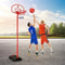 Adjustable Kids Basketball Hoop Stand System 2.7m Backboard Basketball Set Training Play