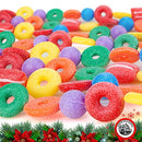 9 Foot Plastic Candy Life Saver Gumdrop Ball Christmas Garland | Glittered Christmas Tree Garland Perfect for Retro Candy Land Theme Trees | Garland Christmas Decorations for Indoor Use