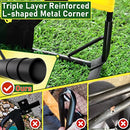 Happy Jump Soccer Goal for Backyard Pop Up Foldable Soccer Net for Children Gift (Black+Yellow, 5' x 3.6')