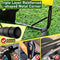 Happy Jump Soccer Goal for Backyard Pop Up Foldable Soccer Net for Children Gift (Black+Yellow, 5' x 3.6')