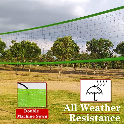 Zdgao Volleyball Net Replacement for Outdoor & Indoor, 32x3FT Heavy Duty Volleyball Net for Backyard, Schoolyard, Beach (Net Only)