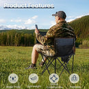 Camping Hiking Chair, Outdoor Fishing BBQ Garden Seat, Portable Lightweight Picnic Beach (Blue)