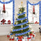 26.2 Feet Christmas Tinsel Garland Decoration Metallic Tinsel Twist Garland Halloween Christmas Tree Artificial Garland Hanging Christmas Garland for Birthday Party Ornament (Blue)