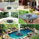 HFAN Solar Fountain Pump, Garden Solar Water Fountain Solar Powered Water Pump with 6 Nozzles, Solar Pond Pump for Water Feature, Fountain, Pool, Bird Bath, Garden Decoration