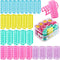 30 Pieces Plastic Hair Rollers Curlers Snap on Rollers Self Grip Rollers Hairdressing Curlers No Heat Hair Curlers for DIY Hairdressing Hair Salon Hair Barber, 5 Sizes