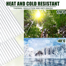 6 Pack Polycarbonate Greenhouse Panels Polycarbonate Sheets Waterproof UV Protected Reinforced Cold Flexible Strong Impact and Shatterproof Panel for Greenhouse (4' x 2' x 0.16'')