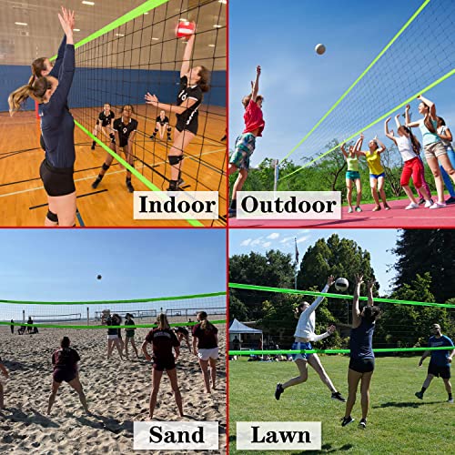 Zdgao Volleyball Net Replacement for Outdoor & Indoor, 32x3FT Heavy Duty Volleyball Net for Backyard, Schoolyard, Beach (Net Only)