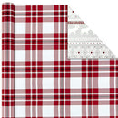 Hallmark 5JXW1034 Reversible Holiday Wrapping Paper Bundle, Winter Scene (Pack of 3, 120 sq. ft. TTL.)