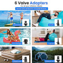 Serene Life Digital Electric Air Pump Compressor - 110W 12 Volt Quick Air Inflator w/LCD, 0-16 Adjustable PSI - For Water Sport Inflatable SUP Stand Up Paddle Board - SereneLife SLPUMP20