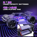 DEERC 200E Large Brushless High Speed RC Cars for Adults, Upgraded 1:10 RC Trucks W/Extra Shell LED Headlight, 60 KM/H, Remote Control Car, All Terrain Offroad Monster Truck for Boys, 2 Battery