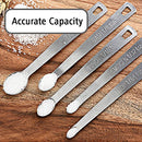 BERYLER® 2 PCS 1/64 Teaspoon(1/64 Tsp | 0.083 mL | 0.083 cc) Single Measuring Spoon, Small Measuring Spoon Only, Individual Tiny Measuring Spoons, Stainless Steel Mini Measuring Spoons for Cooking