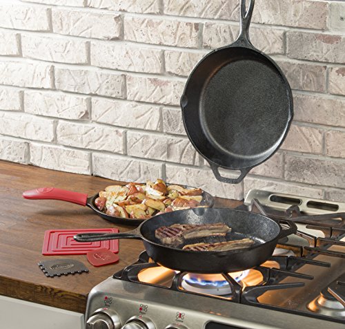Lodge L6SPA41 Essential 6 Piece Pan Set, Black