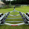 NOVINO 16PCS Boat Trailer Bunk Slide Pads and 4PCS Boat Trailer Glide Bunk Enders for Launching & Loading Boat on/Off Trailer Easier, 3" x 10" Boat Trailer Bunk Slicks