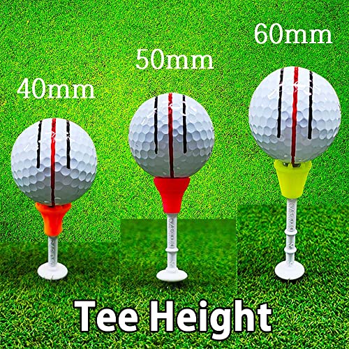 BIRDIE79 Upgraded Premium Big Head(Silicone) Golf Tees 3-1/4 – Height Adjustable – Easy Tee Up -Tee Off with Greater Consistency – Excellent Durability – Golf Tee Hanger – 1Pack (9)