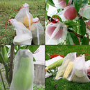 50 PCS Fruit Protection Net Bags with Drawstring - Garden Plants Cover Mesh Netting - Reusable Nylon Bird Insect Bird Barrier Screen - Mesh Wrap for Protecting Vegetables Fruit Flowers (6 x 10 in)