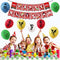 Roblox Birthday Party Supplies, Ro-blox Theme Party Decorations Set, Include Balloons, Happy Birthday Banner, Cake Topper, roblox Virtual World Party Decorations for Boys Birthday