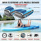SereneLife Inflatable Stand Up Paddle Board (6 Inches Thick) with Premium SUP Accessories & Carry Bag | Wide Stance, Bottom Fin for Paddling, Surf Control, Non-Slip Deck | Youth & Adult Standing Boat