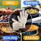 bogo Brands Oven Gloves Heat Resistant with Fingers - 2 Pair Value Pack - Kitchen and BBQ, Baking, Cooking and Grill Mitts - Resists Temperature up to 480 Degrees
