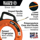 Fish Tape 200-Foot is Non-Conductive Fiberglass, Flexible for Conduit Measuring as Pull Line; Klein Tools 56014