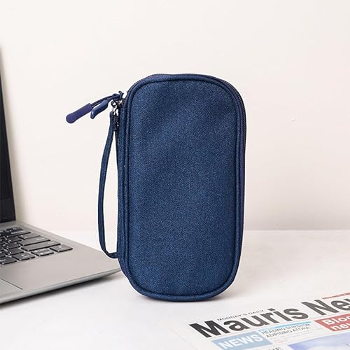 Double Layer Digital Accessory Storage Bag, Electronic Cable Organizer Bag, Multifunctional Travel Cable Organizer Bag, Electronic Accessories Case for Cables Adapters Chargers Wires Flash Disk (NBL)