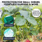 [2PK] Garden Greens 4Mx12M Garden Netting Green Anti Bird Protection Net Mesh Protect Seedlings Plants Flowers Fruit Trees Vegetables from Rodents Birds Deer Reusable Fencing