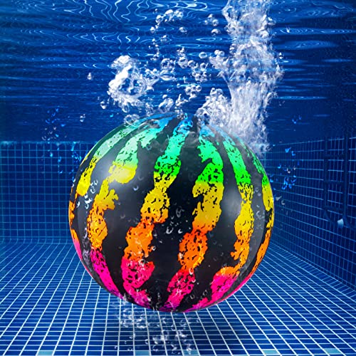 Hiboom Swimming Pool Toys Ball, Underwater Game Swimming Accessories Pool Ball for Under Water Passing, Dribbling, Diving and Pool Games for Teens, Adults, Ball Fills with Water (Multi Color)