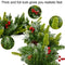Zhenrui 9 Foot Lighted Christmas Garland, Battery Operated Garland for Christmas Decoration, Pre-lit Xmas Garland with Timer and Waterproof Battery Case, Perfect for Outdoor Use