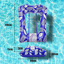 Inflatable Pool Float Surround Raft Swimming Water Hammock Chair with Mesh for Ocean Lake River & Foldable Tanning Lounger Beach Leisure Toys Sun Shelf Recliner for Adult Teens Cool Vacation