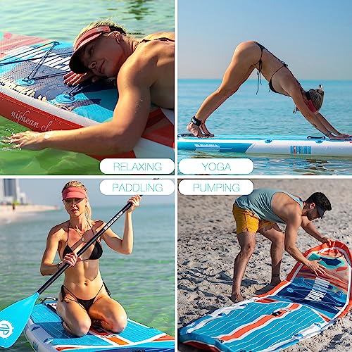 Niphean Inflatable Stand Up Paddle Board with SUP Accessories, Anti-Slip  EVA Deck, 10’6’’Inflatable Paddle Boards for Adults & Youth of All Skill