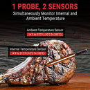 ThermoPro TempSpike Premium Truly Wireless Meat Thermometer up to 500-Ft Remote Range, Bluetooth Meat Thermometer with Wire-Free Probe, Meat Thermometer Wireless for Sous Vide Smoker Rotisserie