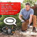 DOMINOX Electric Drain Snake with 2.0Ah Battery and 25FT Plumbing Snakes, Drain Snake Clog Remover for Unclogging Toilet, Sewer, Bathroom, Sink Drain Pipes