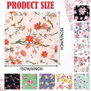 20 Pcs Microfiber Cleaning Cloth Elegant Flower Design Microfiber Cloth Soft Multicolor Glasses Cleaner Cloth for Eyeglasses Camera Lens Cell Phone Screens Glasses, 6 x 6 Inches (Flower)