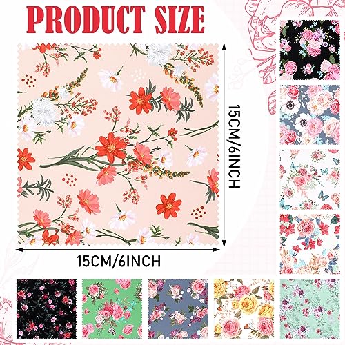 20 Pcs Microfiber Cleaning Cloth Elegant Flower Design Microfiber Cloth Soft Multicolor Glasses Cleaner Cloth for Eyeglasses Camera Lens Cell Phone Screens Glasses, 6 x 6 Inches (Flower)