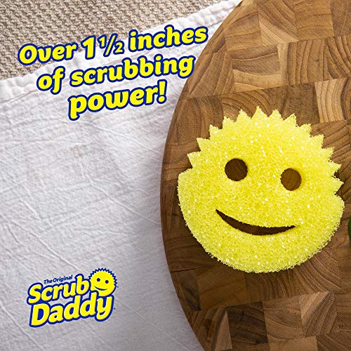 Scrub Daddy Sponge Variety Pack - Kitchen and Home Cleaning Pack, Contains 2 Scrub Daddy, 2 Scrub Mommy & 2 Eraser Daddy, 1 6ct Box