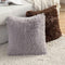 MIULEE Pack of 2 Luxury Faux Fur Throw Pillow Cover Deluxe Decorative Plush Pillow Case Cushion Cover Shell for Sofa Bedroom Car 18 x 18 Inch Chocolate