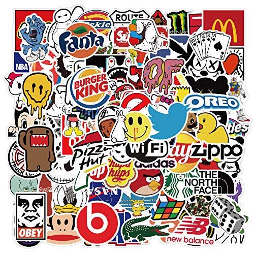 100Pack Cool Street Fashion Stickers Aesthetic Graffiti Sticker Packs, for Teens Kids Girls and Boys, Perfect for Car Motorcycle Bicycle Skateboard Luggage Decal Graffiti Patches