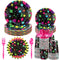Yingzhao 180 Pcs Neon Birthday Party Paper Plates and Napkins Cups Supplies Disposable Glow Tableware Decorations Utensils Included for Glow in the Dark Party Decorations, Serve 30 Guests
