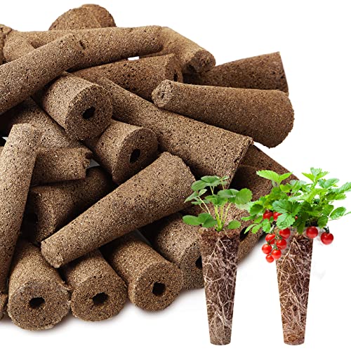 200 Packs Hydroponics Grow Sponges Replacement Growth Sponges Root Plugs Pods Kit for Indoor Hydroponic Garden Patio Lawn Plant Growth System Seed Starting Accessories