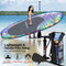 SereneLife Inflatable Stand Up Paddle Board (6 Inches Thick) with Premium SUP Accessories & Carry Bag | Wide Stance, Bottom Fin for Paddling, Surf Control, Non-Slip Deck | Youth & Adult Standing Boat