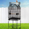 i.Pet Bird Cage 53 x 53 x 150cm Large Guinea Pig Pet Birds Parrot Ferret Cages Aviary Budgie Finch Canary Stand Toys,Black 2 Perch with Wheel + Slide-Out Removable Tray