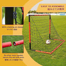 Soccer Goal-KAIHAOWIN Steel Frame Soccer Net with All Weather Net for Kids/Adult-Quick Assembly and Durable Sports Training Goals for Backyard Indoor Outdoor-Heavy Duty Matel Soccer Practice-6'x4'