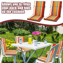 Chitidr 6 Pack High Back Outdoor Chair Cushions Bulk, Waterproof Sponge Foam Outdoor Rocking Chair Cushions, Outdoor Chair Cushion Seat and Back Patio Chair Pad for Indoor and Outdoor (Boho)