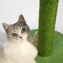 UPET Cat Scratching Posts 60cm Tall Cute Cactus Cat Tower Premium Unique Kitten Claw Scratcher Sisal Scratch Posts Vertical Green Kittens Scratch Post with Sisal Rope for Indoor Small Large Cats