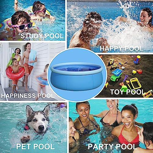 Pool for Backyard, Easy Set Outdoor Inflatable Round Above Ground Kids/Adults Swimming Pool (10ft x 30in)