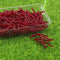 200PCS Artificial Earthworm Fishy Smell Biomimetic Fishing Lure Soft Baits Simulation Bait Bloodworm Fake Redworm for Freshwater and Saltwater