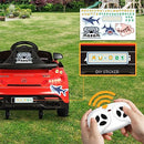 Mazam Kids Ride On Car with Remote Control Mercedes-Benz AMG GTR Licensed Electric Toy Car Red