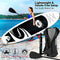 SereneLife Inflatable Stand Up Paddle Board (6 Inches Thick) with Premium SUP Accessories & Carry Bag | Wide Stance, Bottom Fin for Paddling, Surf Control, Non-Slip Deck | Youth & Adult Standing Boat