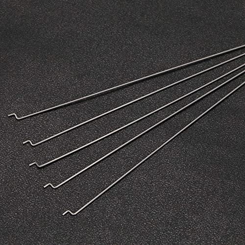 Pack of 15 Fixed Wing Aeroplane Starter Horn Kit 1.2 x 200 mm Push Rod 1.3 mm Push Rod Plug Control Horn Accessories for RC Model Aeroplanes RC Helicopter