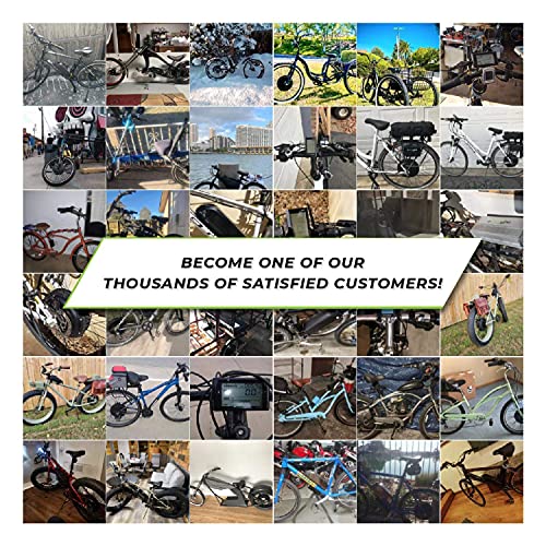 EBIKELING Ebike Conversion Kit 36V 750W 26" Geared Waterproof Electric Bike Conversion Kit - Ebike Kit - Hub Motor Kit S830 LCD Display (Rear/LCD/Thumb)